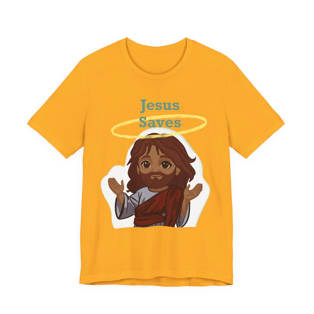 Chibi Jesus Saves Tee Shirt - Unisex Tee