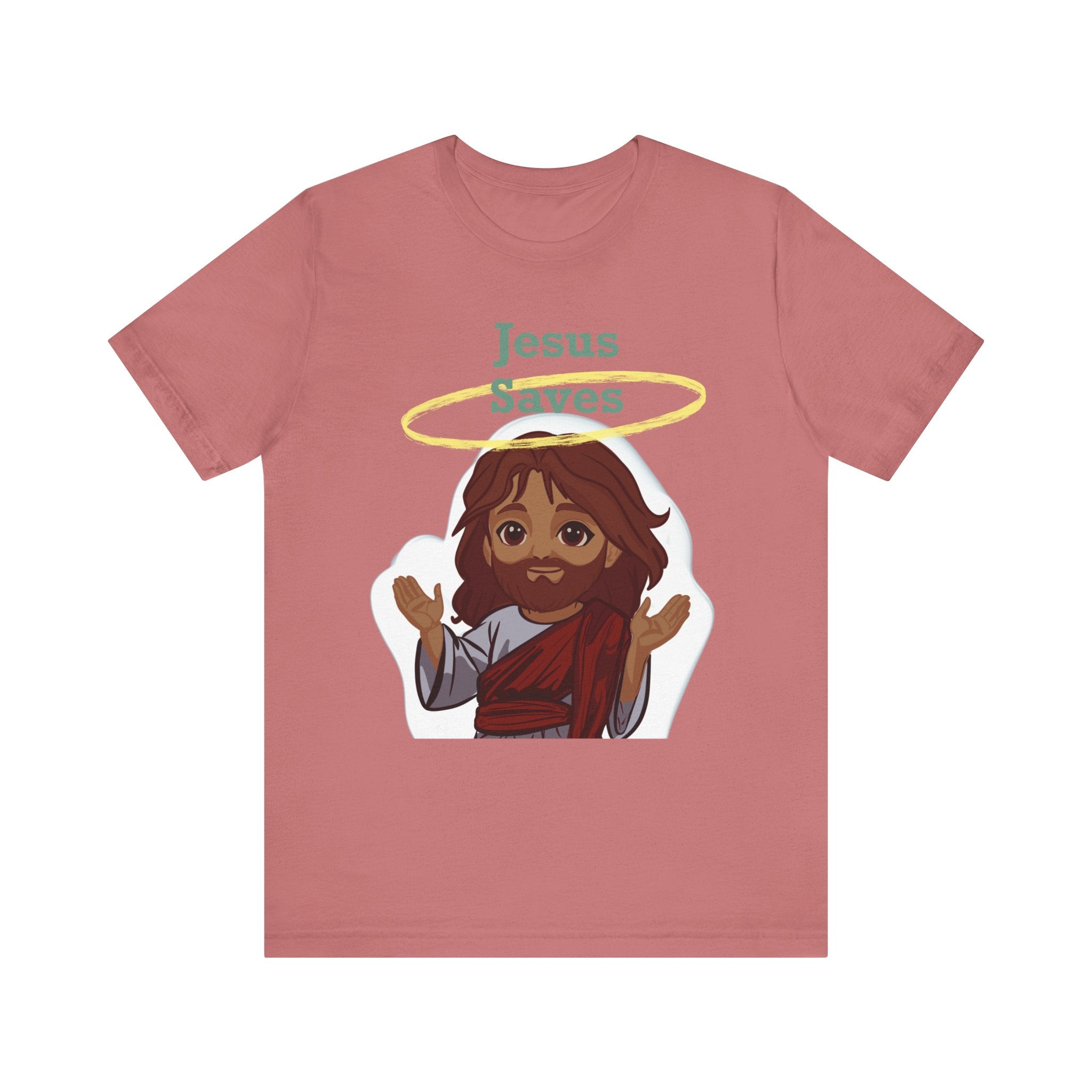 Chibi Jesus Saves Tee Shirt - Unisex Tee