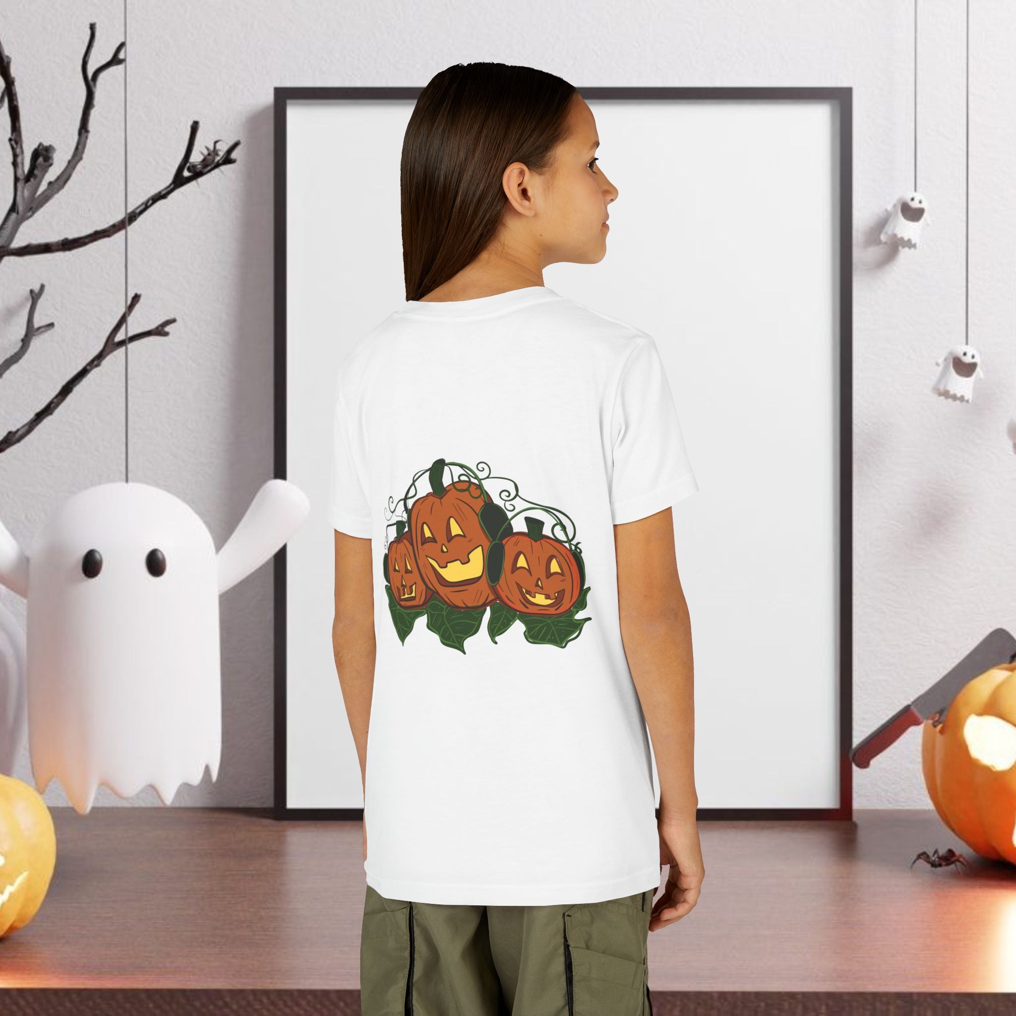 Halloween Pumpkin headphones Youth Tee