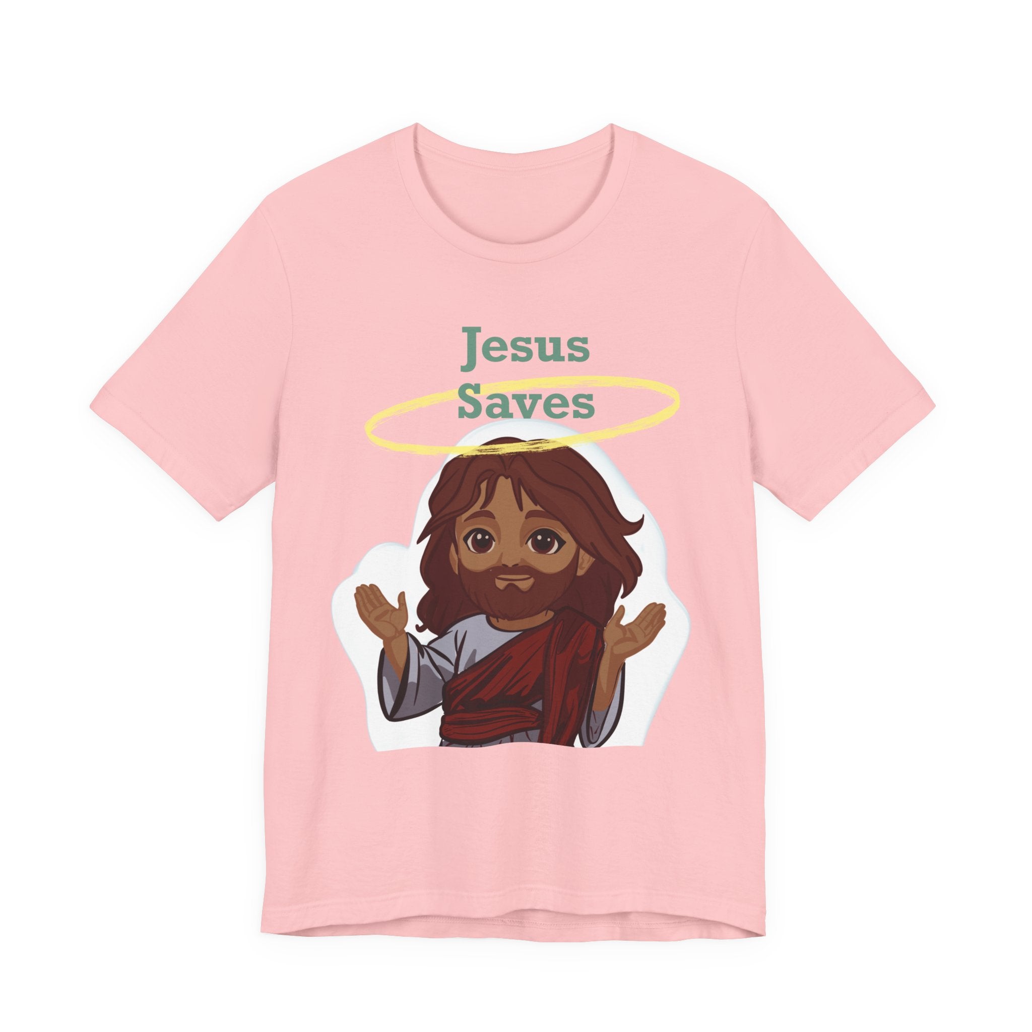 Chibi Jesus Saves Tee Shirt - Unisex Tee