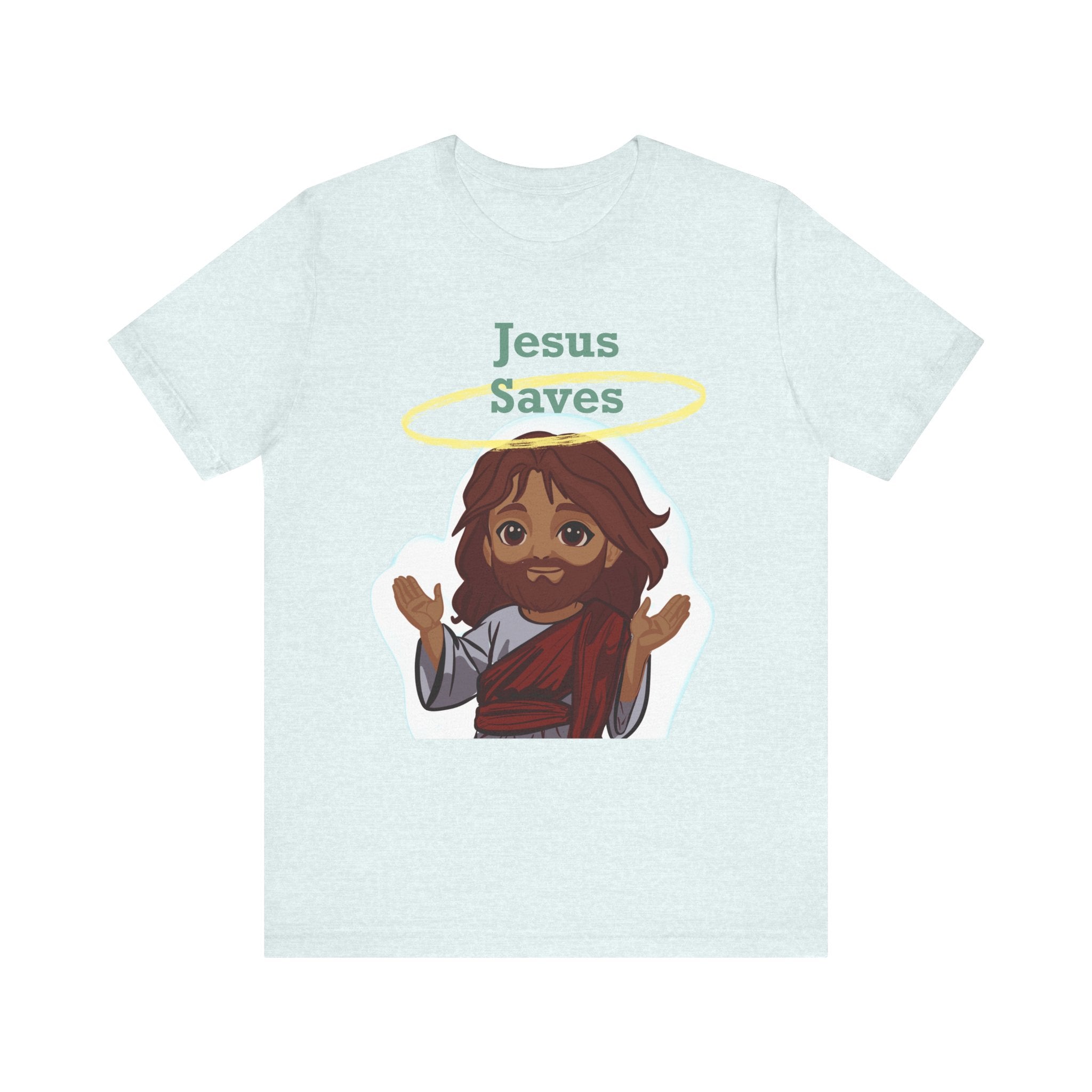 Chibi Jesus Saves Tee Shirt - Unisex Tee