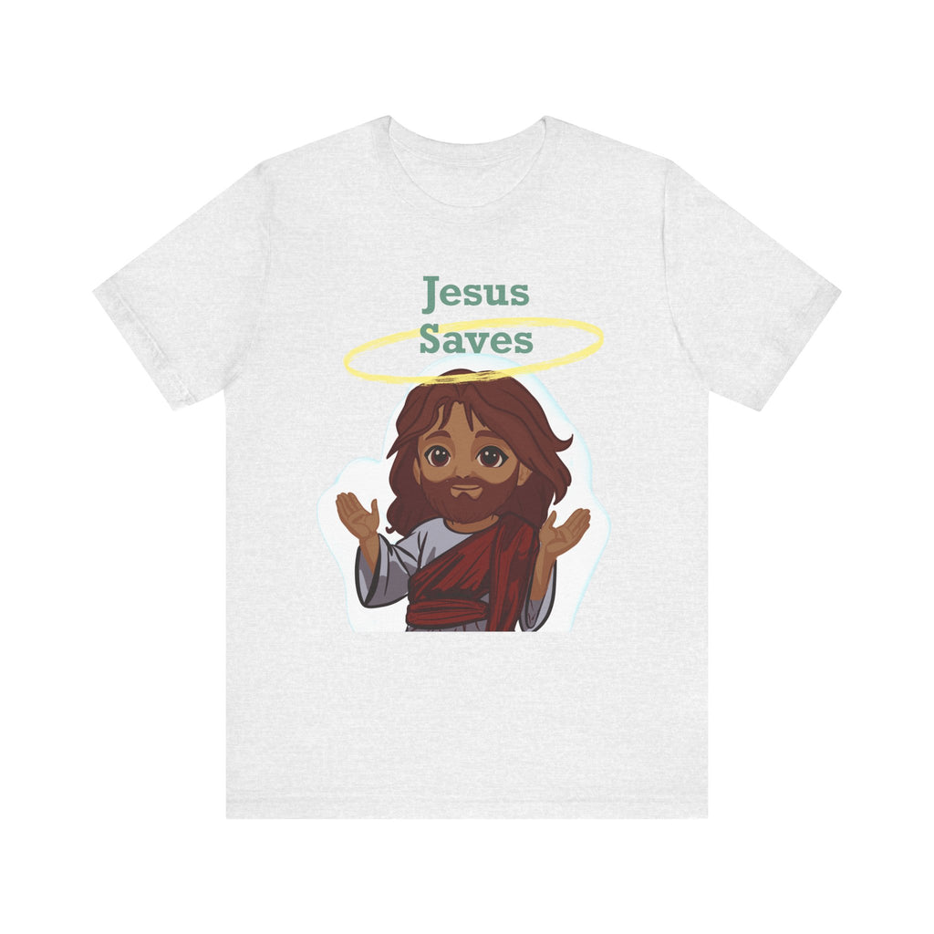 Chibi Jesus Saves Tee Shirt - Unisex Tee