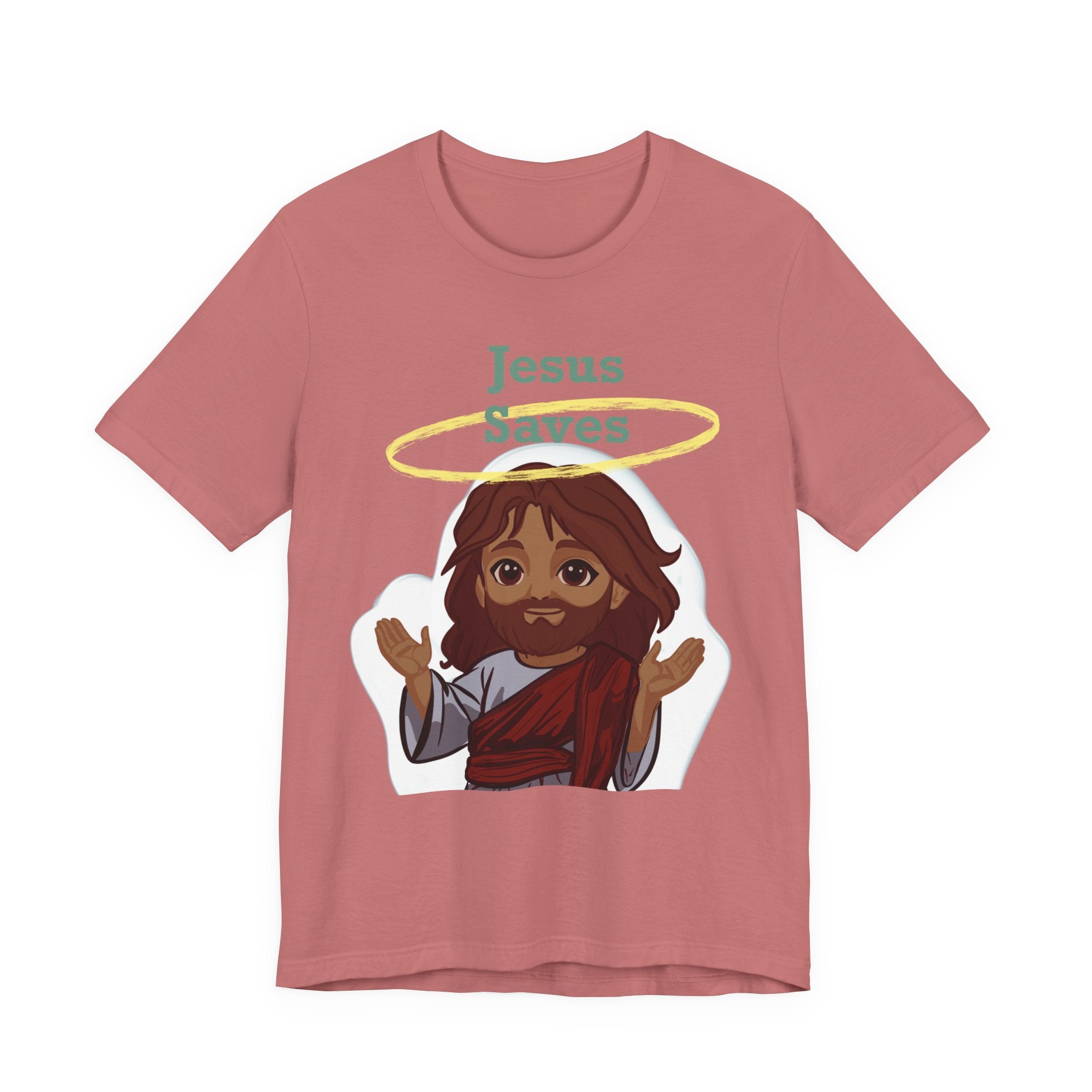 Chibi Jesus Saves Tee Shirt - Unisex Tee