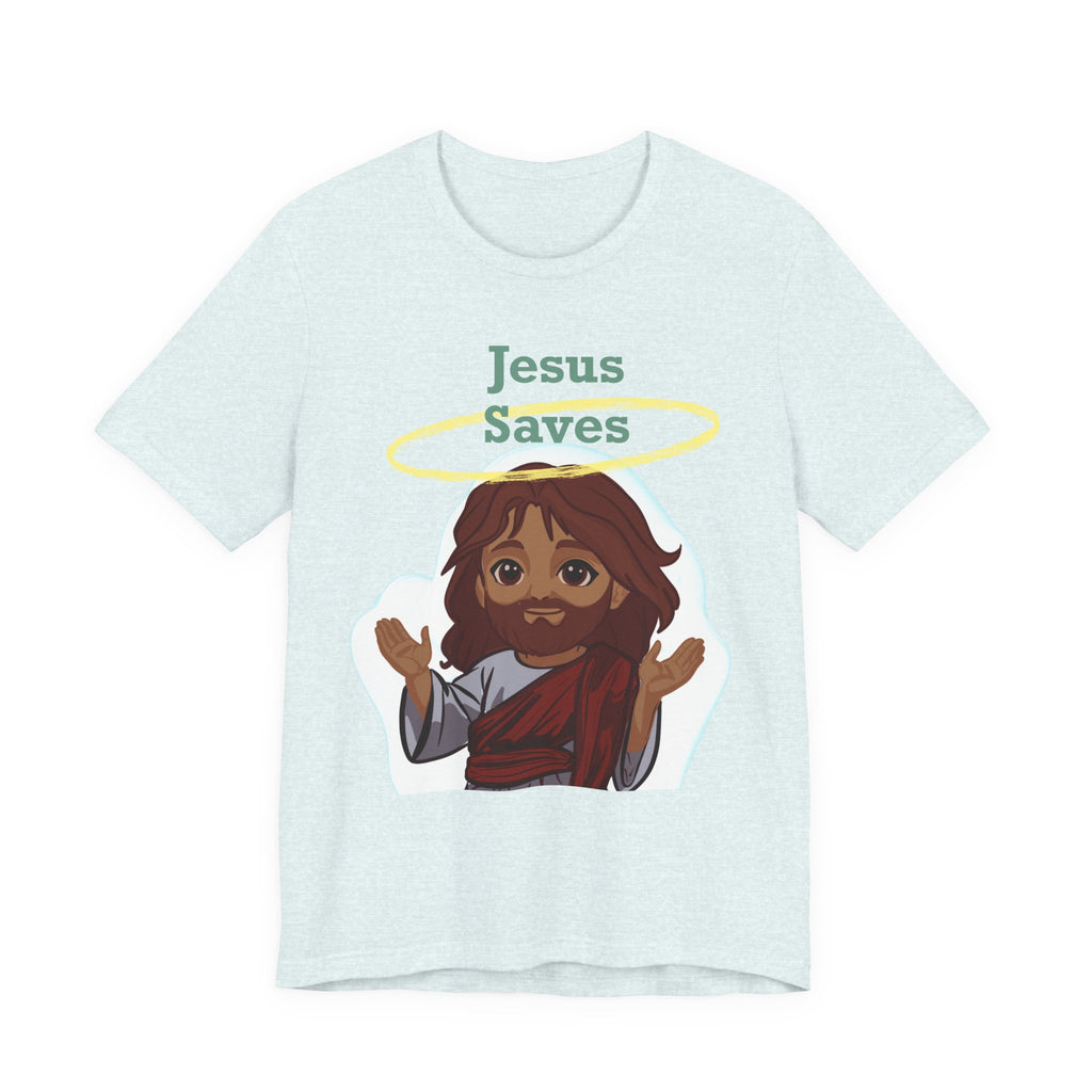 Chibi Jesus Saves Tee Shirt - Unisex Tee