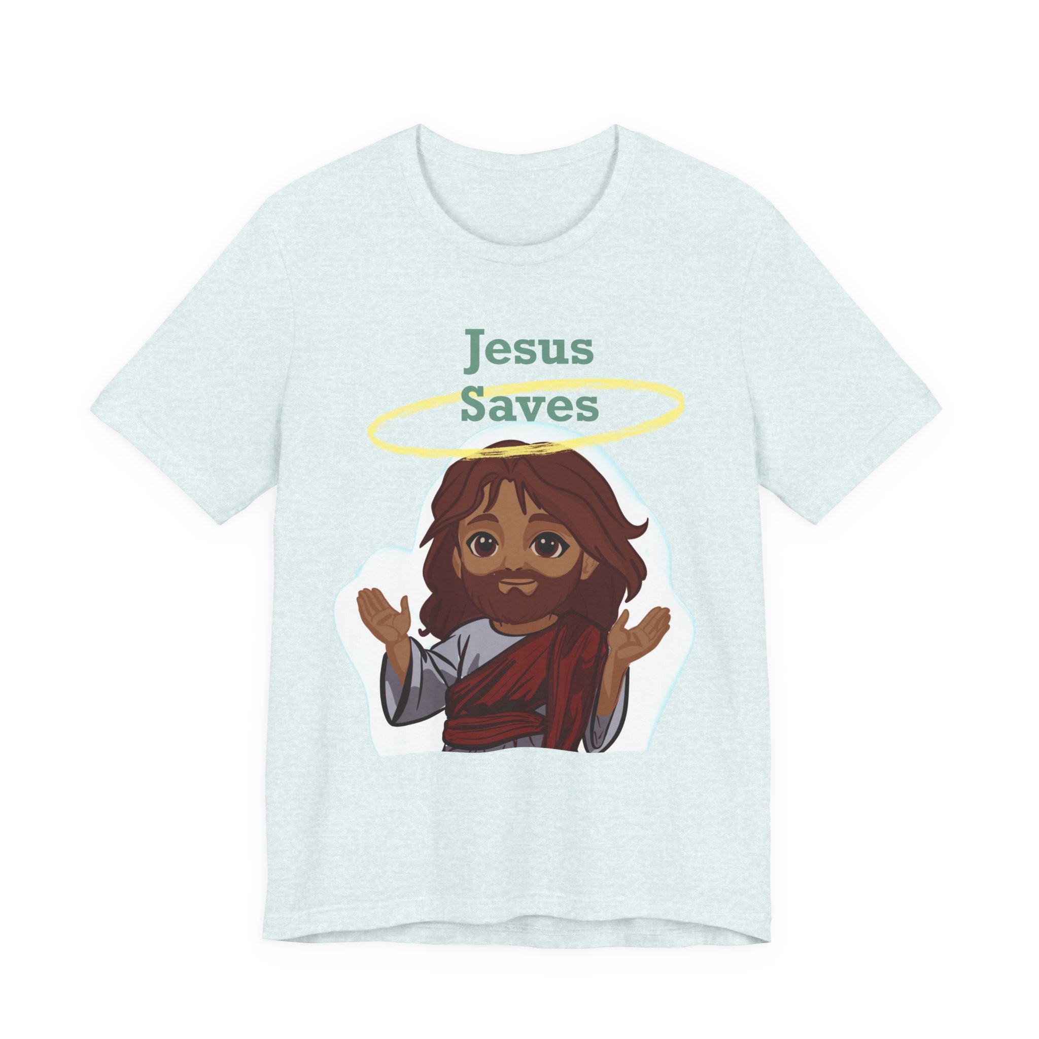 Chibi Jesus Saves Tee Shirt - Unisex Tee